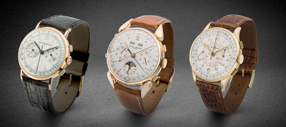 Baume et Mercier vintage chronographs