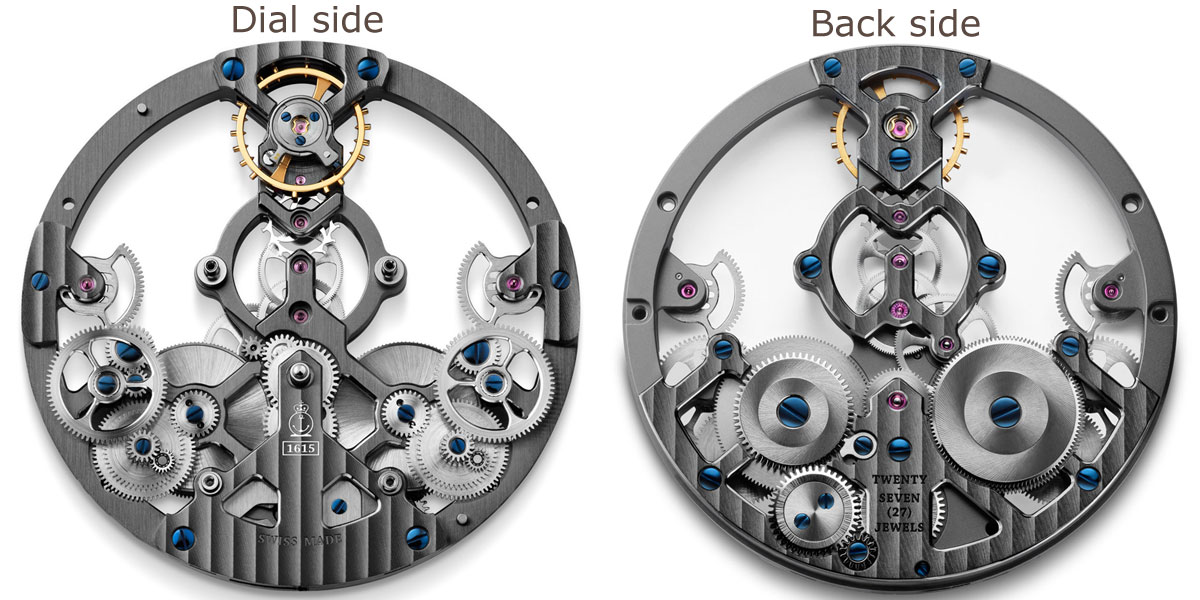 Arnold & Son skeletonised mechanical movement A&S1615