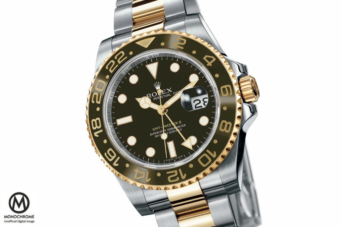 Rolex GMT Master 2 brown Ceramic two tone root beer Baselworld 2015 - 1