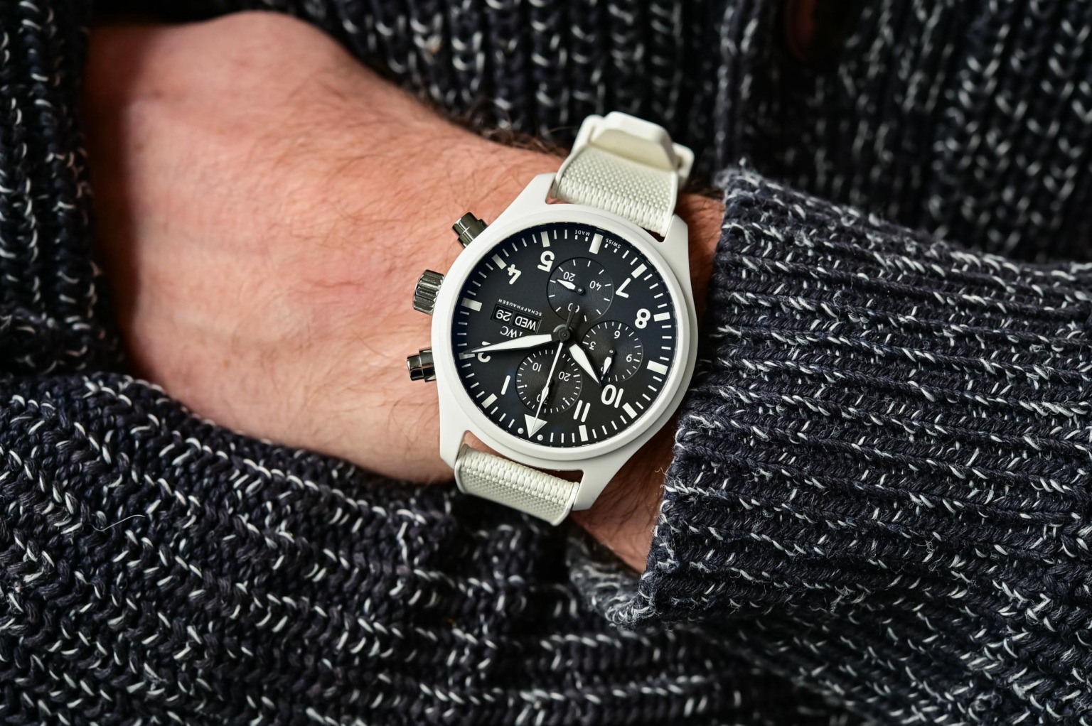 Hands On IWC Pilot S Chronograph TOP GUN Lake Tahoe And Woodland