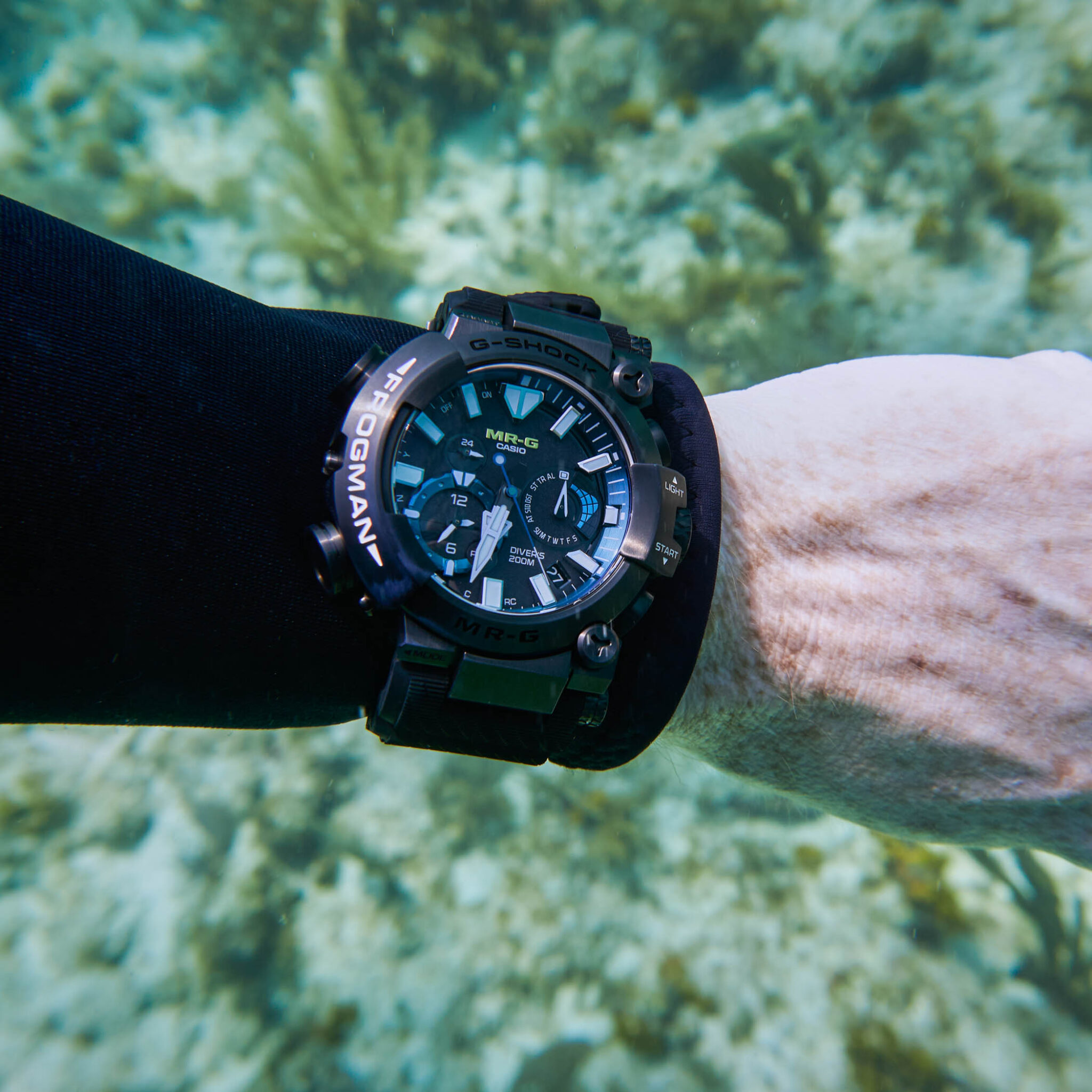 Review Diving With The Casio G Shock Frogman MRG BF1000R