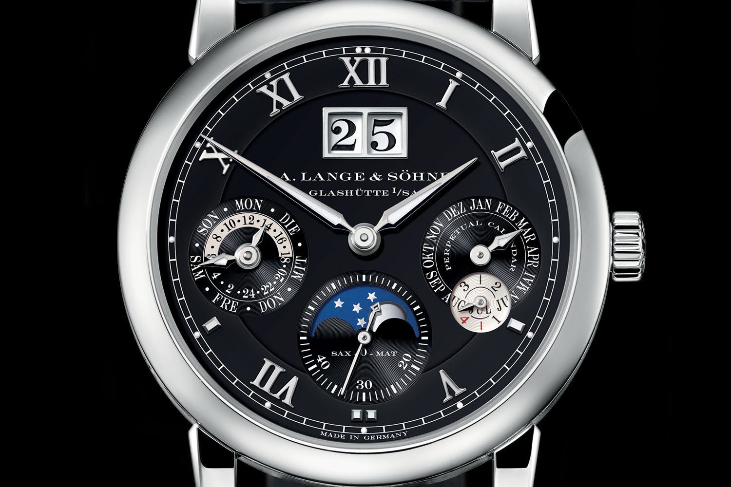 A Lange & Sohne Langematik Perpetual white gold black dial - 4 A Lange & Sohne Langematik Perpetual white gold black dial - 4