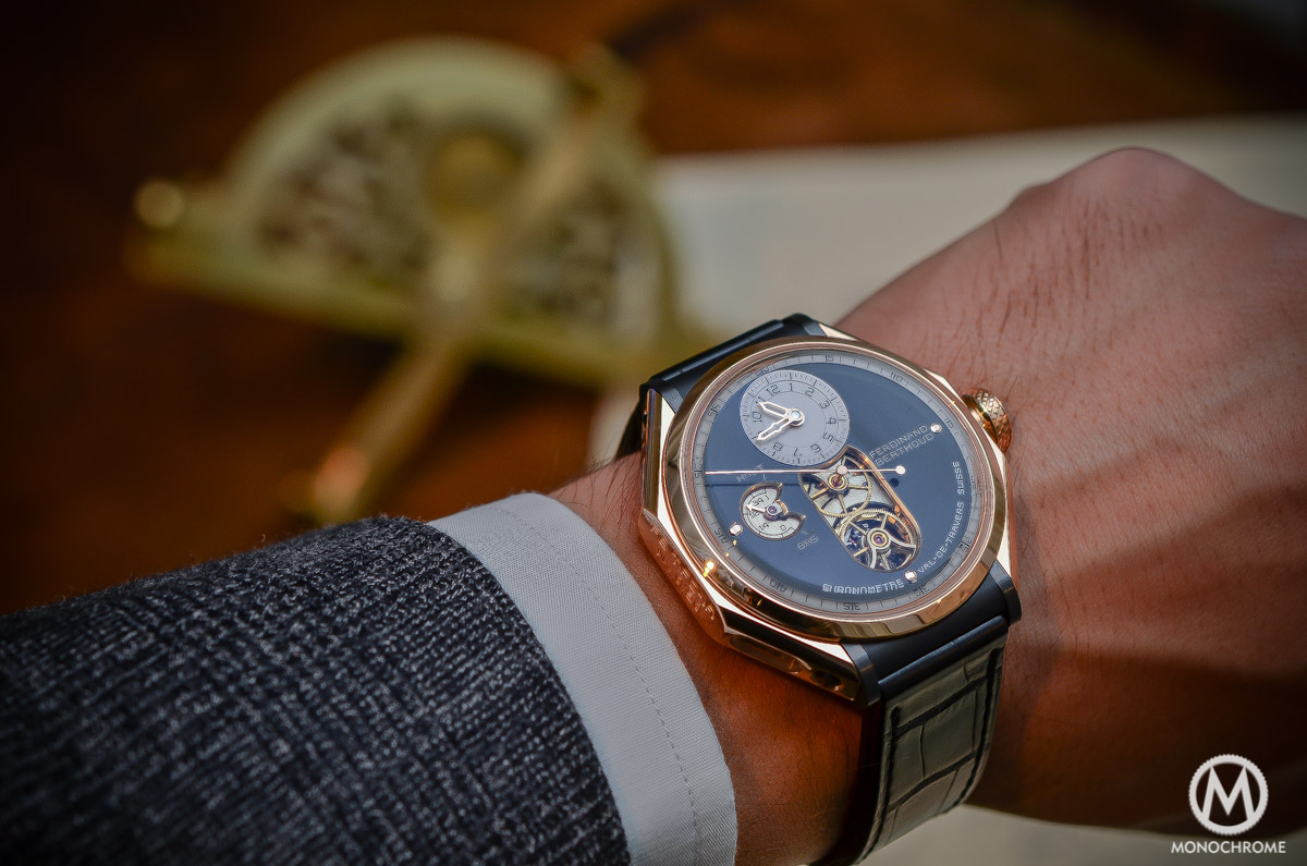 Ferdinand Berthoud Chronometre FB 1 - pink gold wristshot Ferdinand Berthoud Chronometre FB 1 - pink gold wristshot