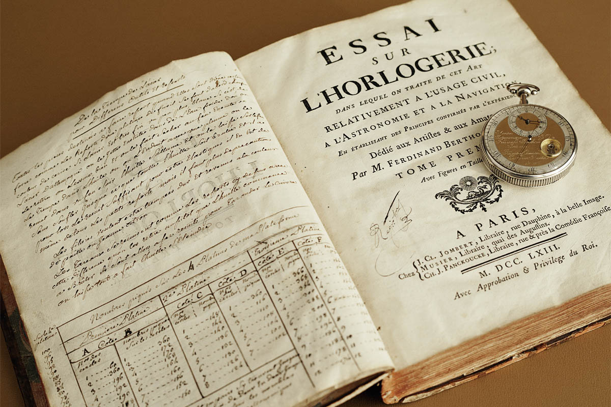 Ferdinand Berthoud book and pocket watch Ferdinand Berthoud book and pocket watch