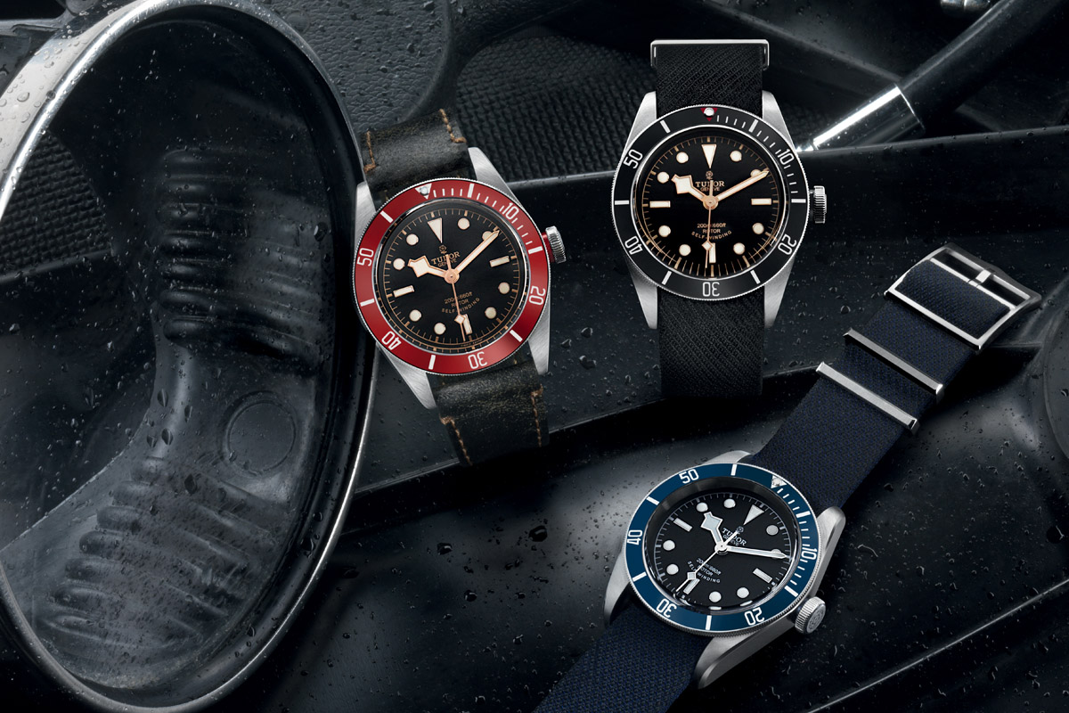 Tudor Black Bay collection - Black 79220N - Blue 79220B - Red 79220R Tudor Black Bay collection - Black 79220N - Blue 79220B - Red 79220R