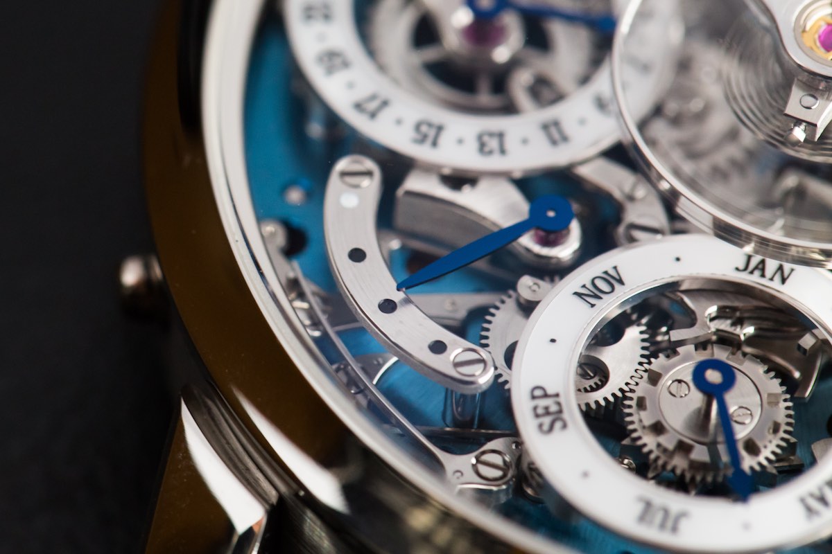 MB&F legacy Machine Perpetual - Credits to The Horophile - leap year detail MB&F legacy Machine Perpetual - Credits to The Horophile - leap year detail