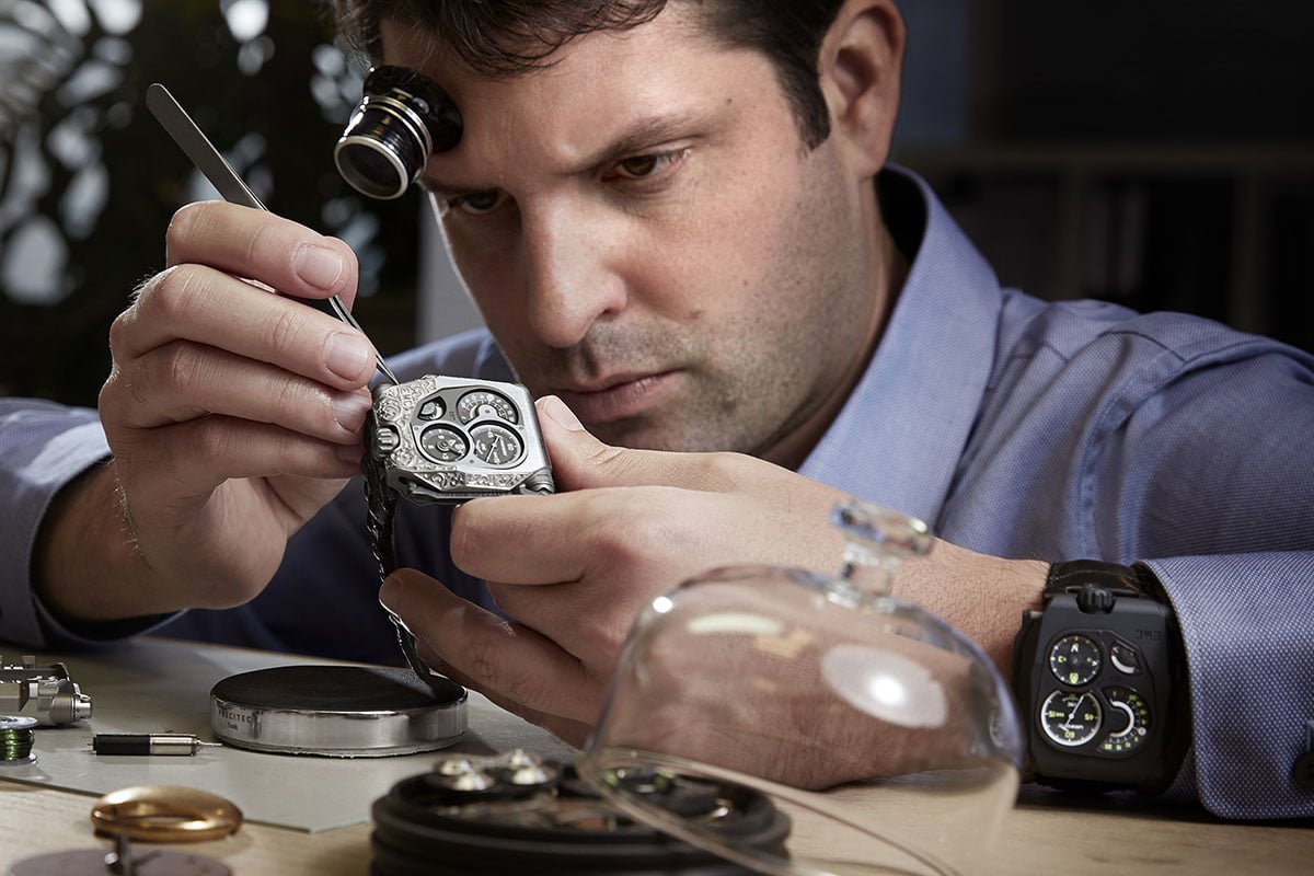 Urwerk EMC Pistol - unique engraved - Felix Baumgartner
