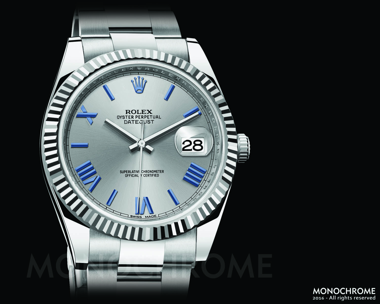 Rolex DateJust 40 stainless steel white gold bezel fluted - Rolex Baselworld 2016 - Rolex Predictions 2016 - Monochrome Rolex DateJust 40 stainless steel white gold bezel fluted - Rolex Baselworld 2016 - Rolex Predictions 2016 - Monochrome