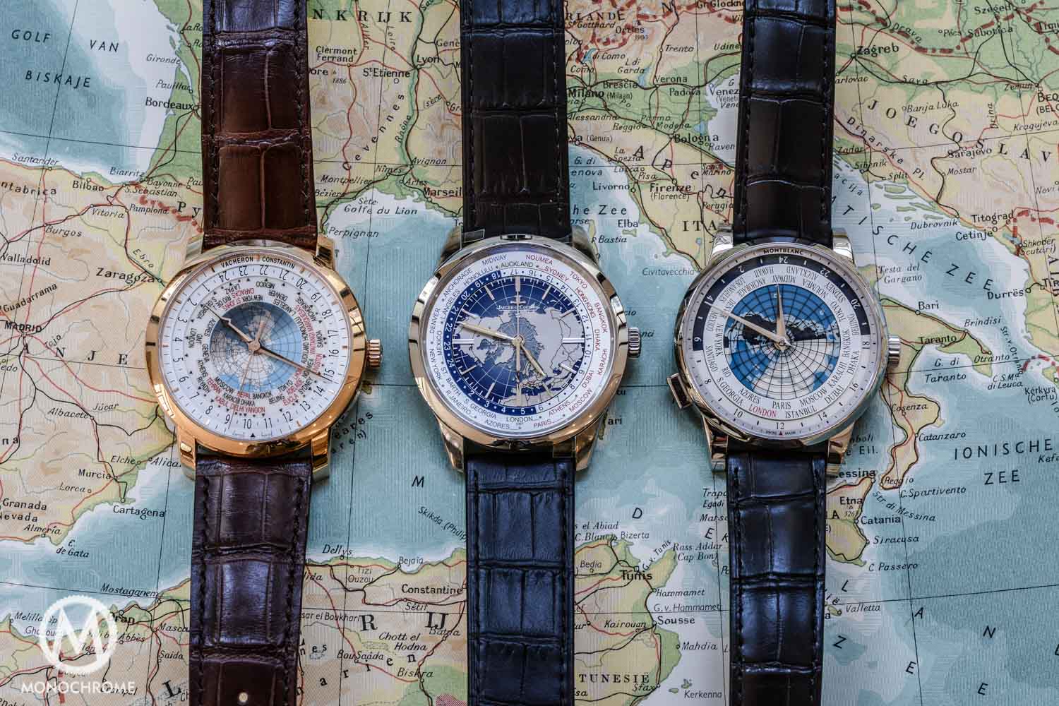 3 worldtimers vacheron jlc montblanc