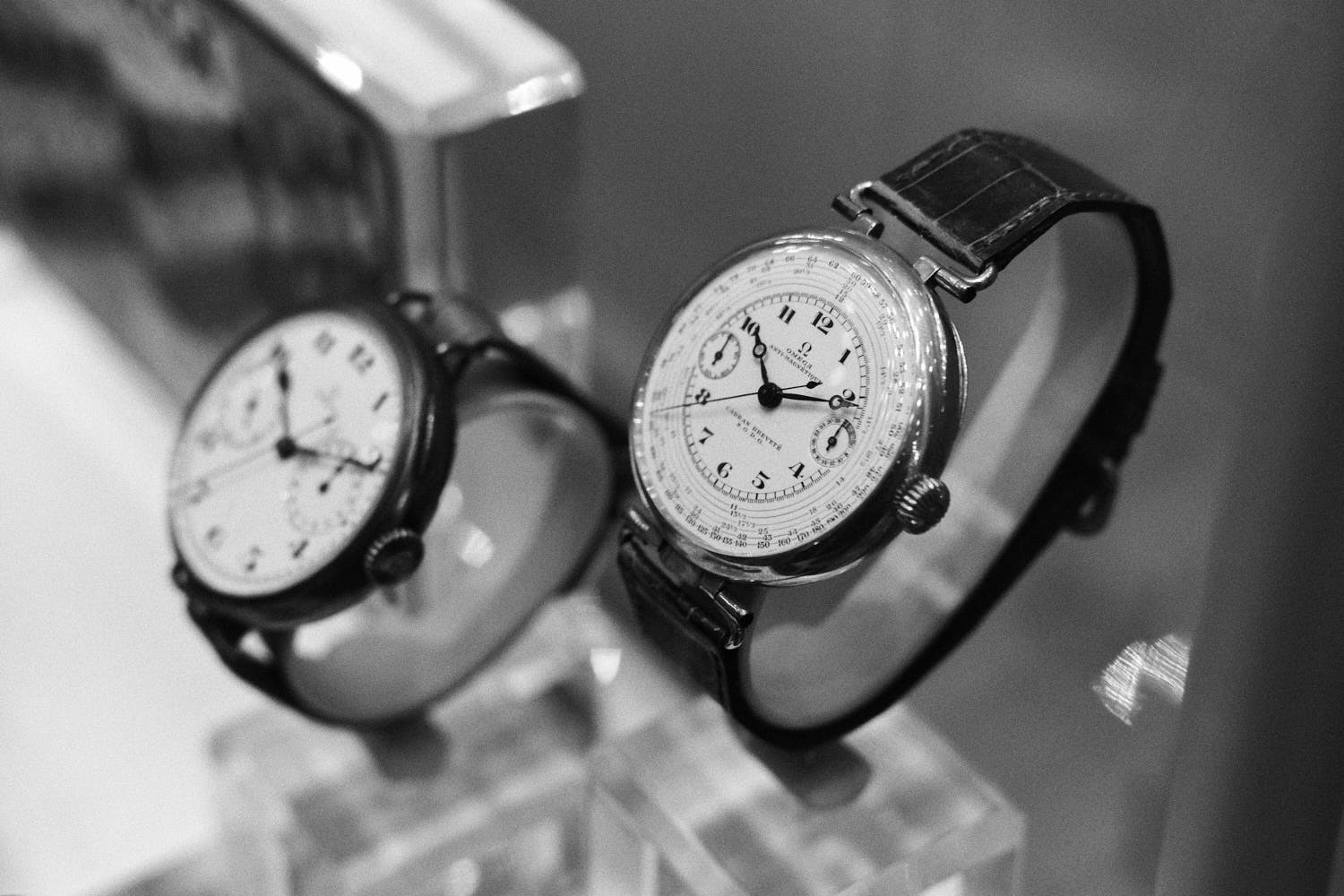 Early wristchronos - Omega Museum Visit - Monochrome Watches Omega Museum Visit