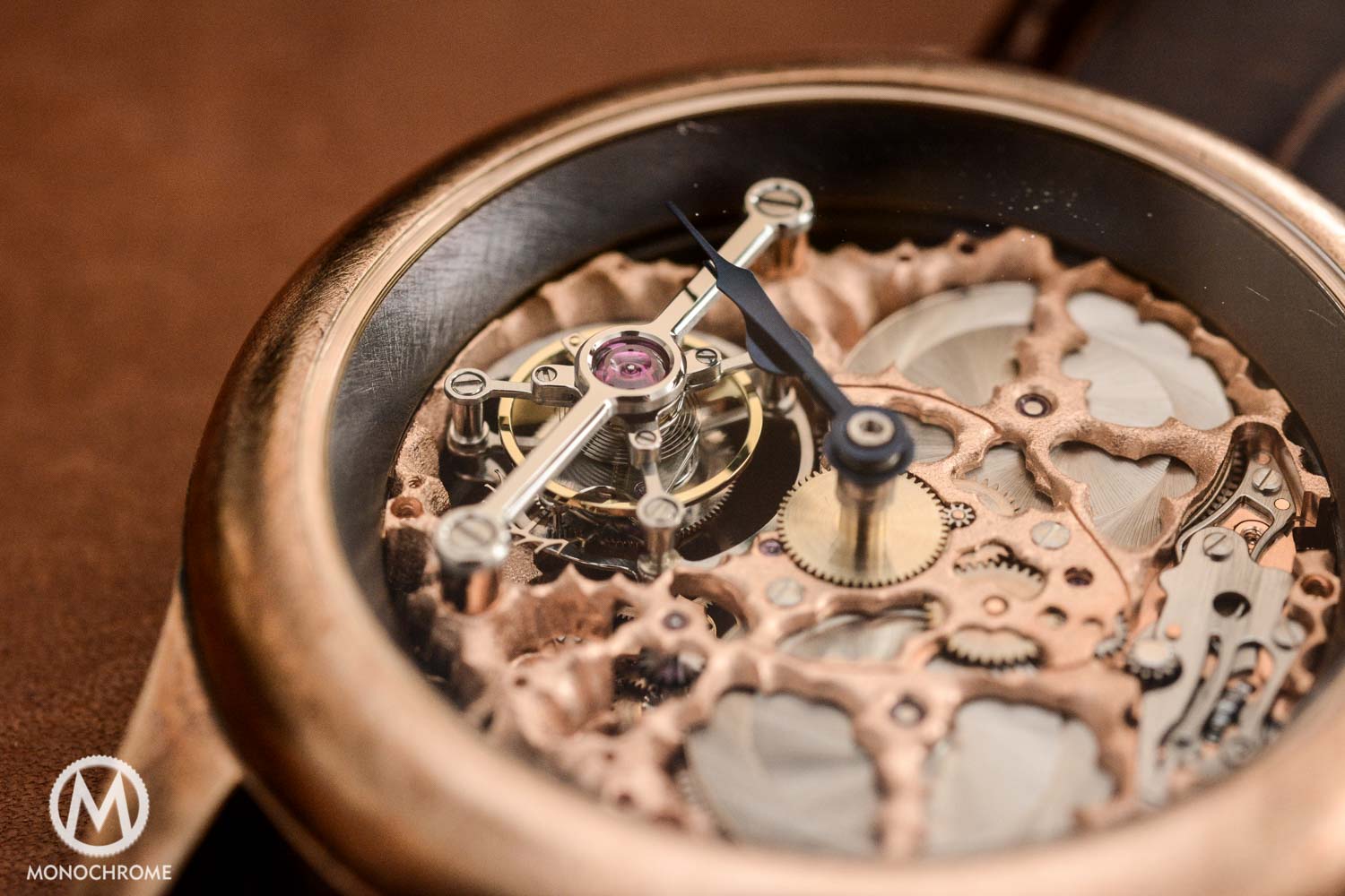 Kees Engelbarts-7125 Kees Engelbarts Bronze Skeleton Tourbillon