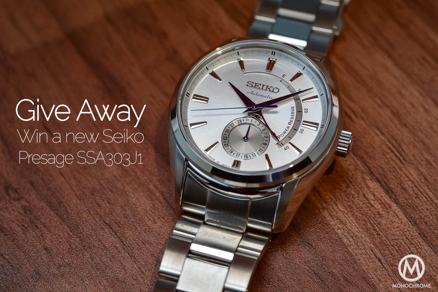 Give Away - Win Seiko Presage SSA303J1