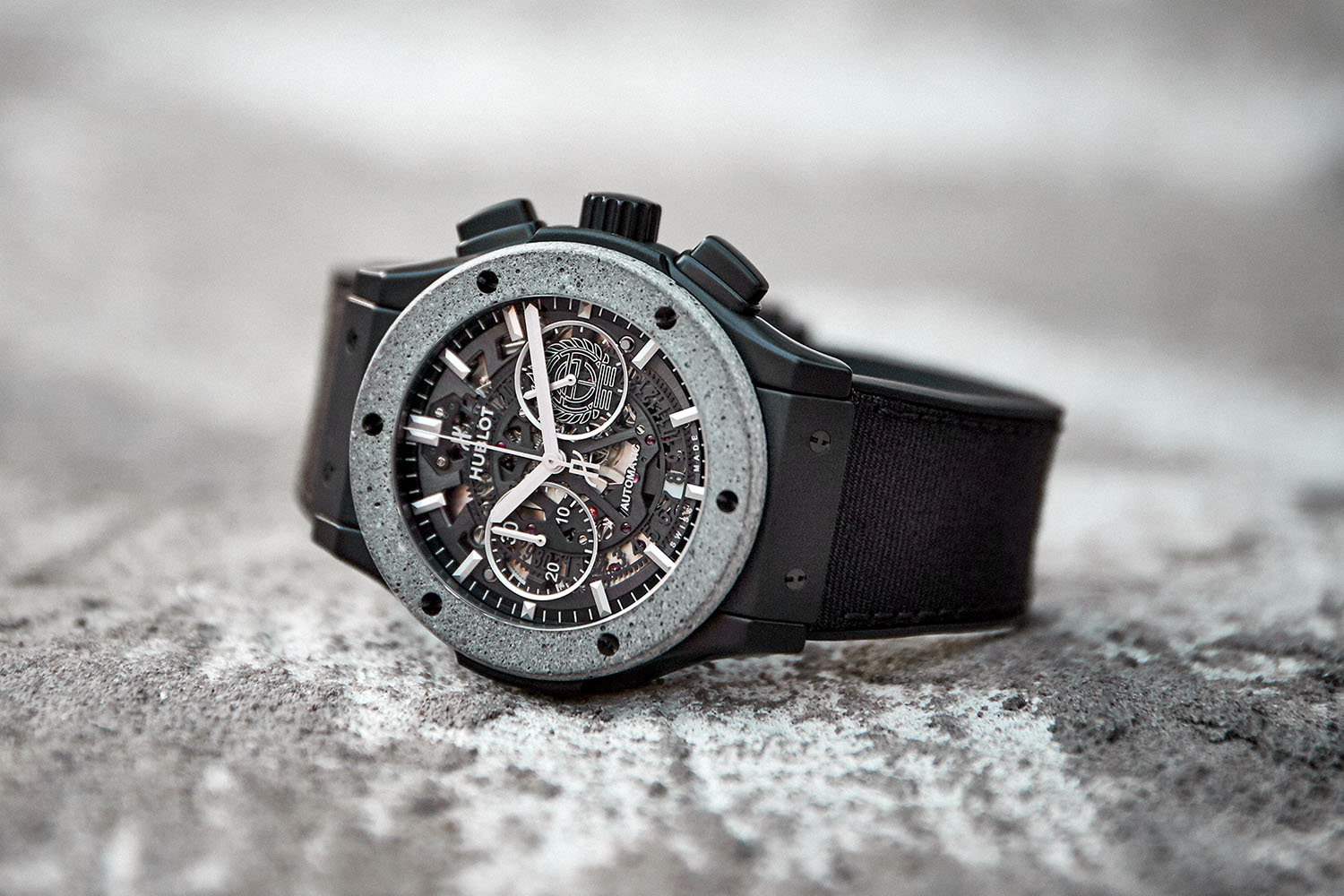 Hublot Classic Fusion Aerofusion Chronograph Concrete Jungle made with Artist Tristan Eaton