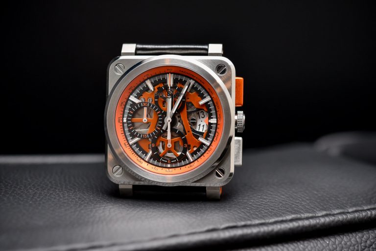 Bell & Ross BR03-94 AeroGT Orange Skeleton Chronograph