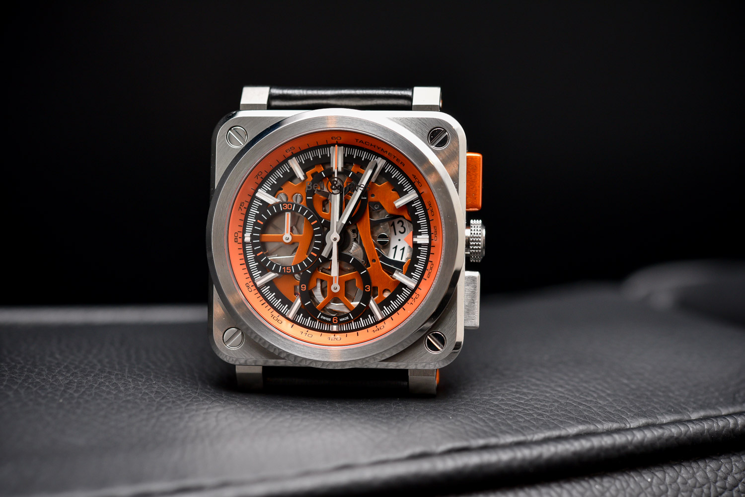 Bell & Ross BR03-94 AeroGT Orange Skeleton Chronograph