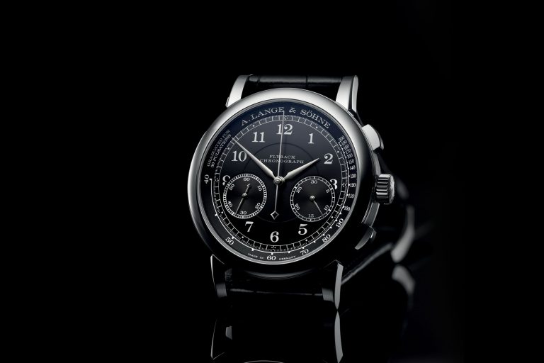 A. Lange & Söhne 1815 Chronograph Black Pulsometer Dial white gold