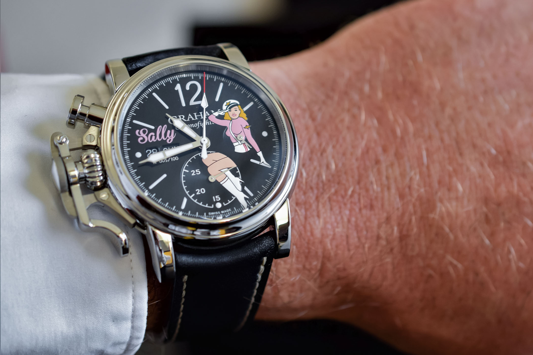 Graham Chronofighter Vintage Nose Art Ltd Pinups