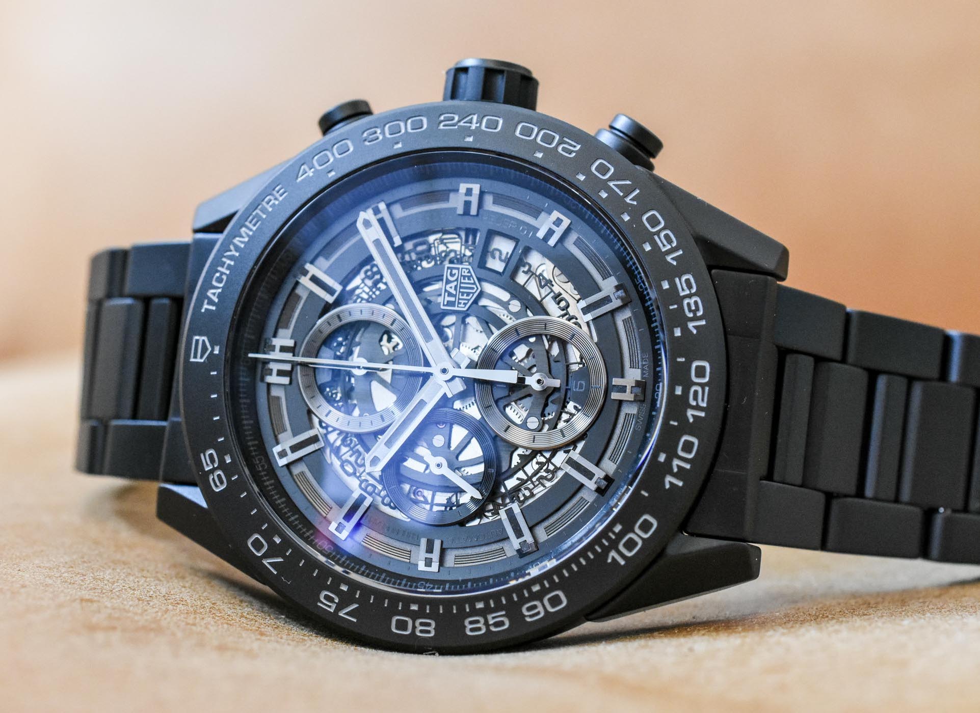 Tag Heuer Carrera Heuer-01 Full Black Matt Ceramic - 3 Tag Heuer Carrera Heuer-01 Full Black Matt Ceramic