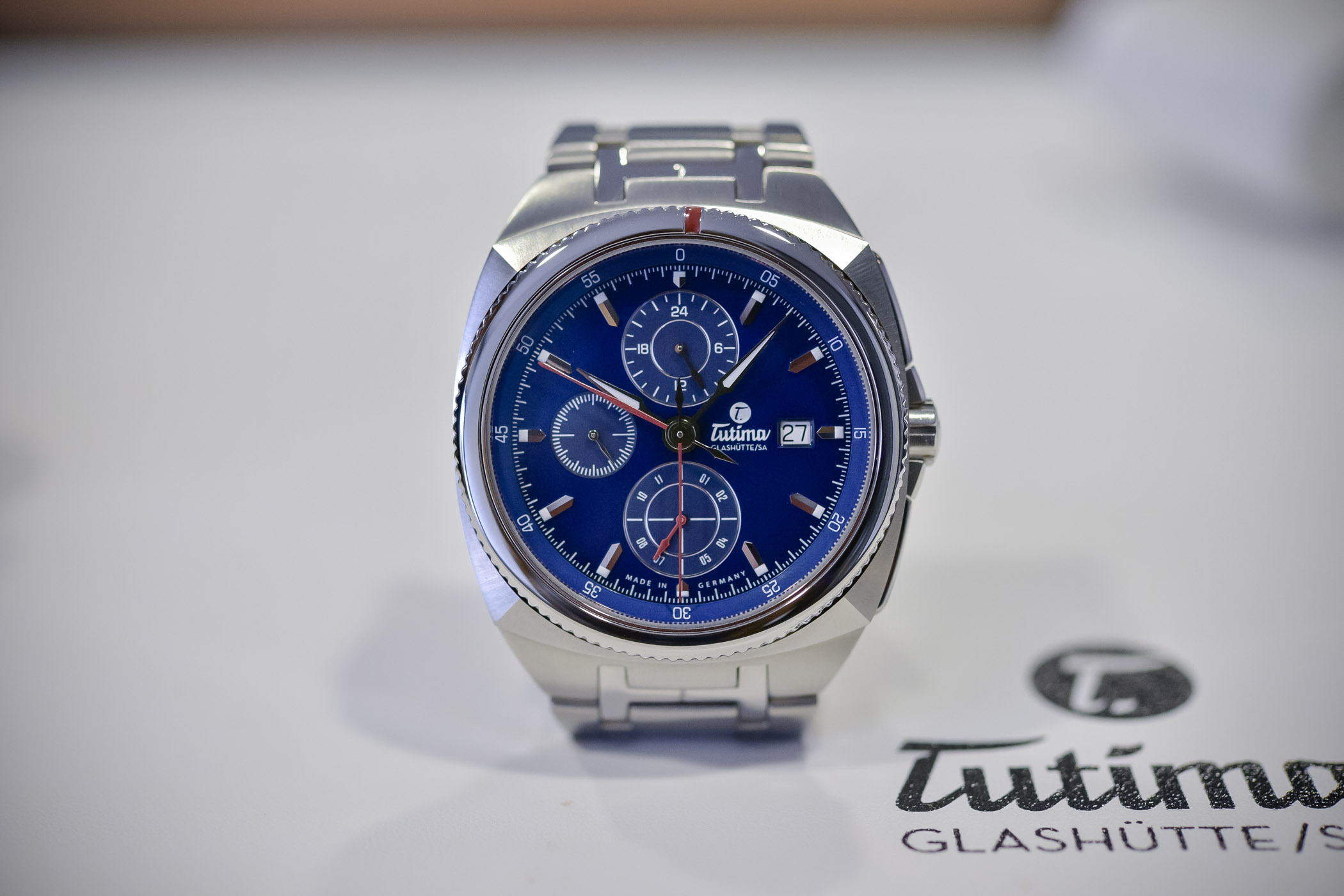 Tutima Saxon One Chronograph Royal Blue Dial