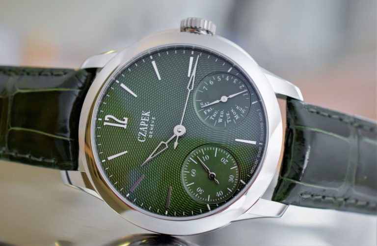 Czapek Quai des Bergues Guilloche Dial colored