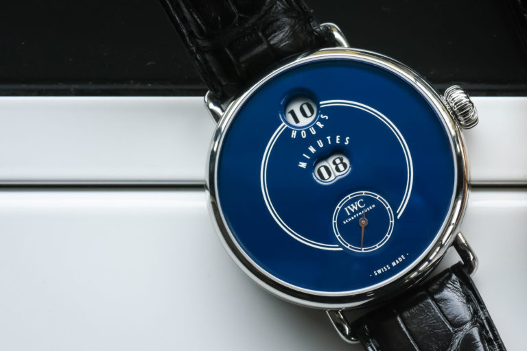 IWC Tribute to Pallweber Edition 150 Years stainless steel blue dial ref IW505003 - SIHH 2018