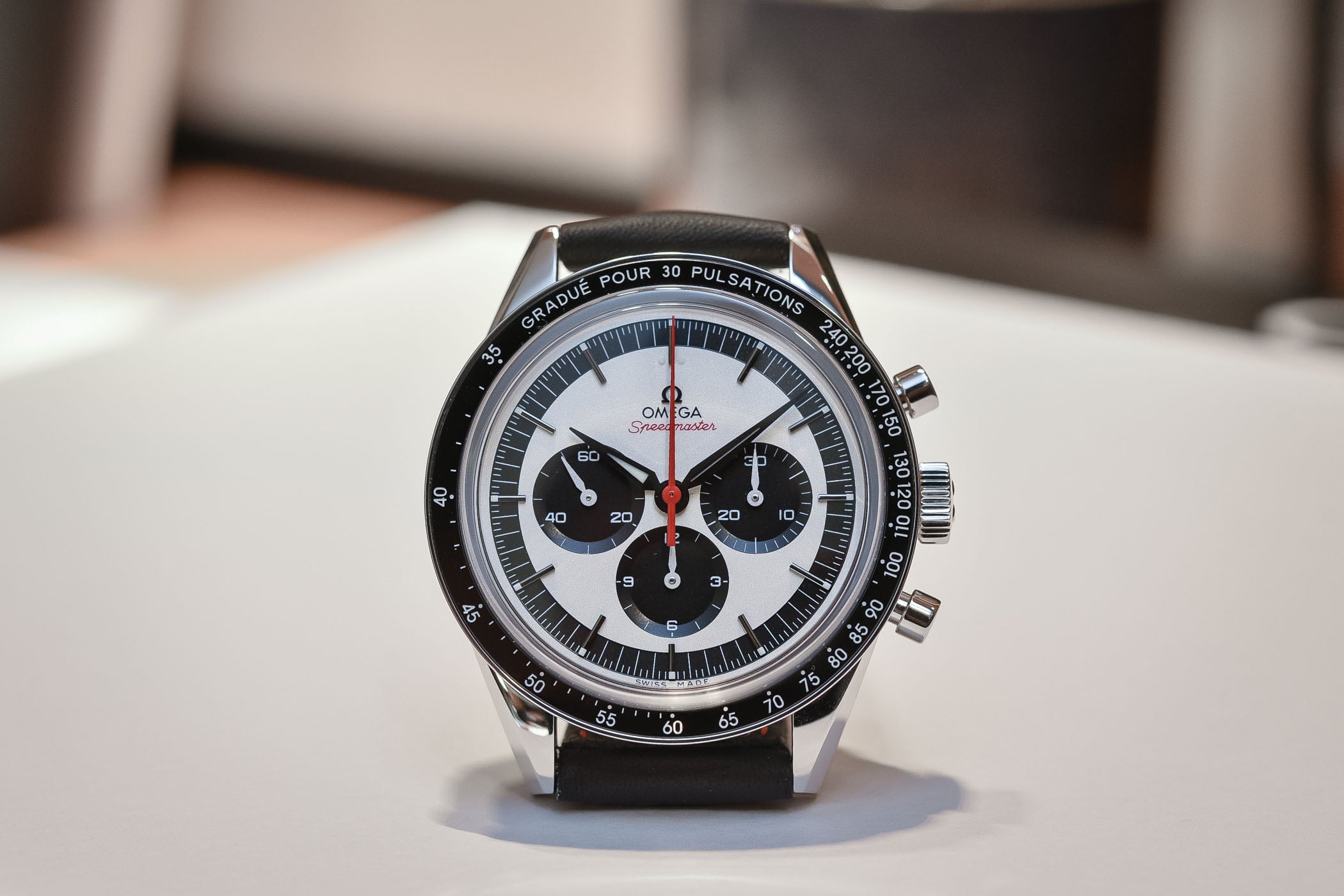 Omega Speedmaster CK2998 Pulsometer Panda 311.32.40.30.02.001 - Baselworld 2018