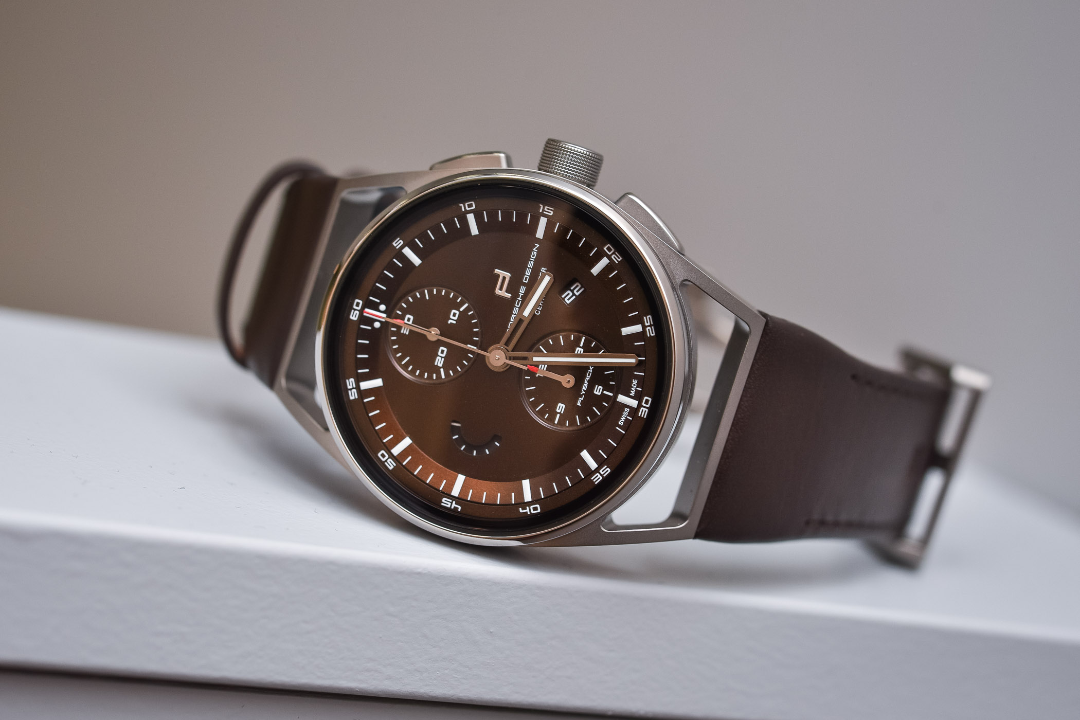 Porsche design 1919 Chronotimer Flyback Brown and Leather - Baselworld 2018