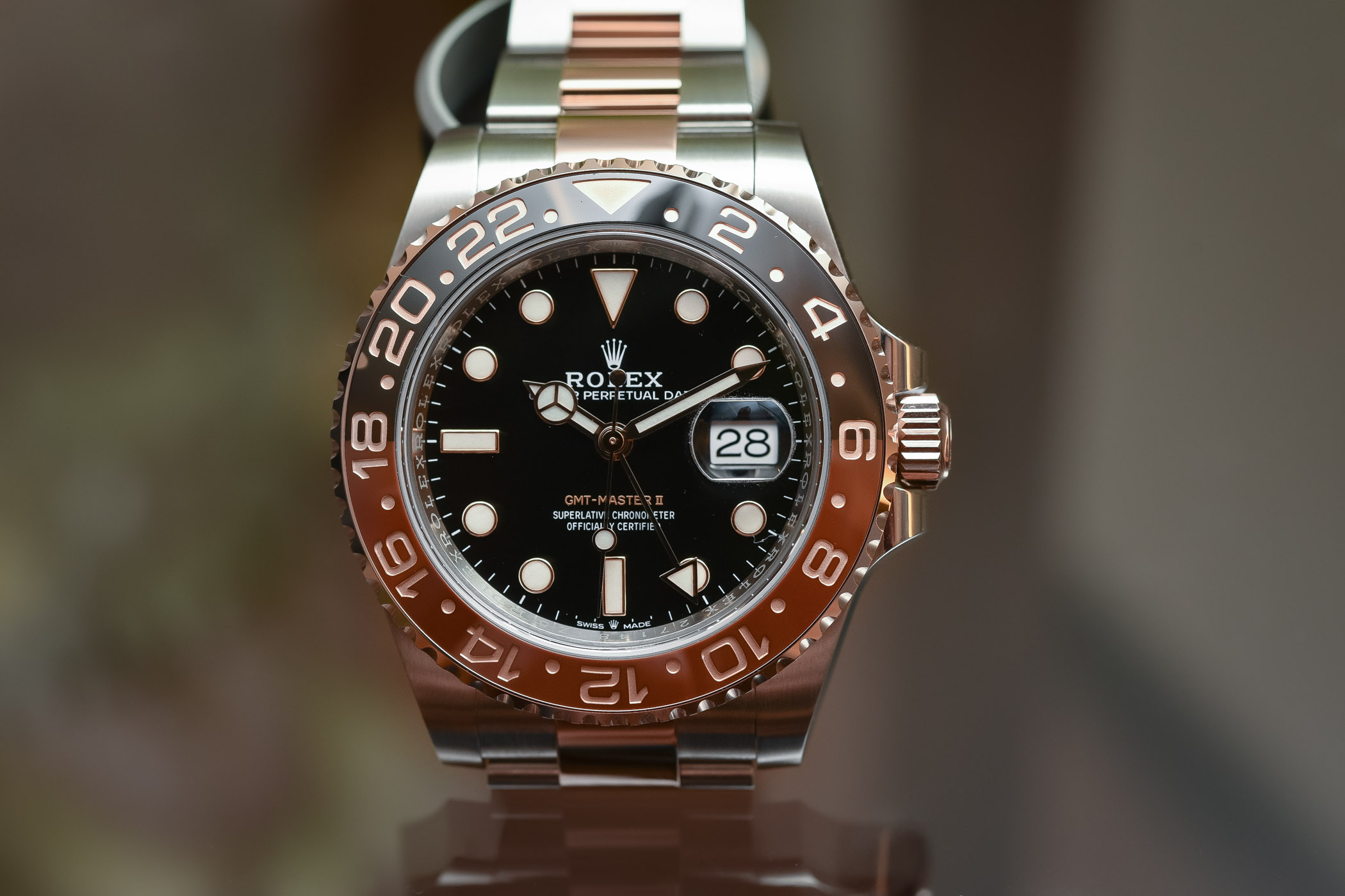 Rolex GMT Master II Rolesor Everose Root-Beer 126711 CHNR - Baselworld 2018