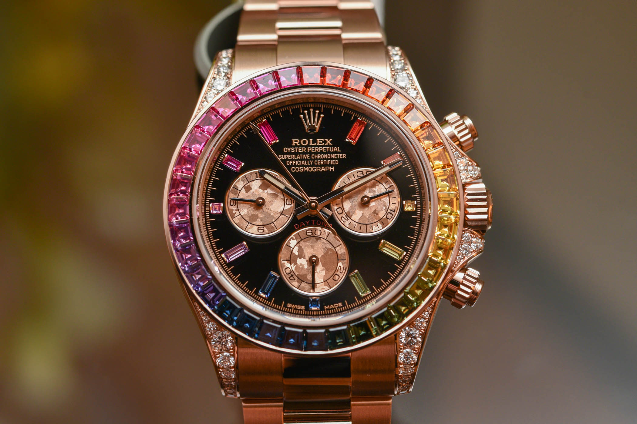 2018 Rolex Daytona Rainbow Everose Gold 116595RBOW