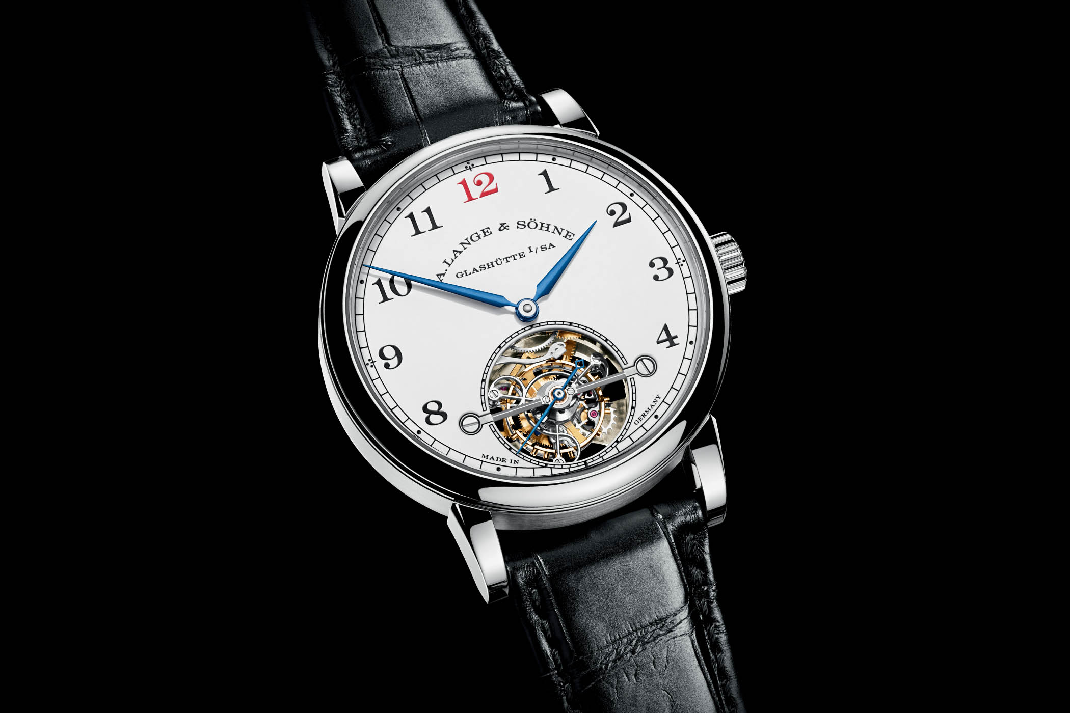 A. Lange & Söhne 1815 Tourbillon White Enamel Dial Platinum case limited edition 730.079F
