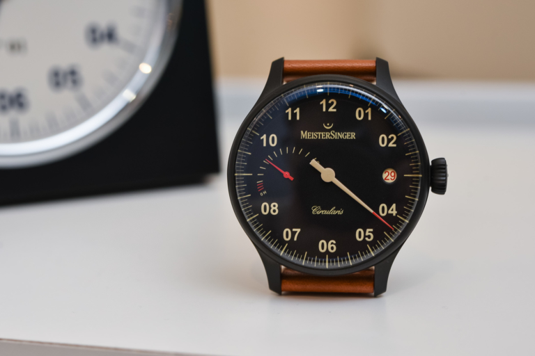 MeisterSinger Circularis Power Reserve BLACK LINE DLC