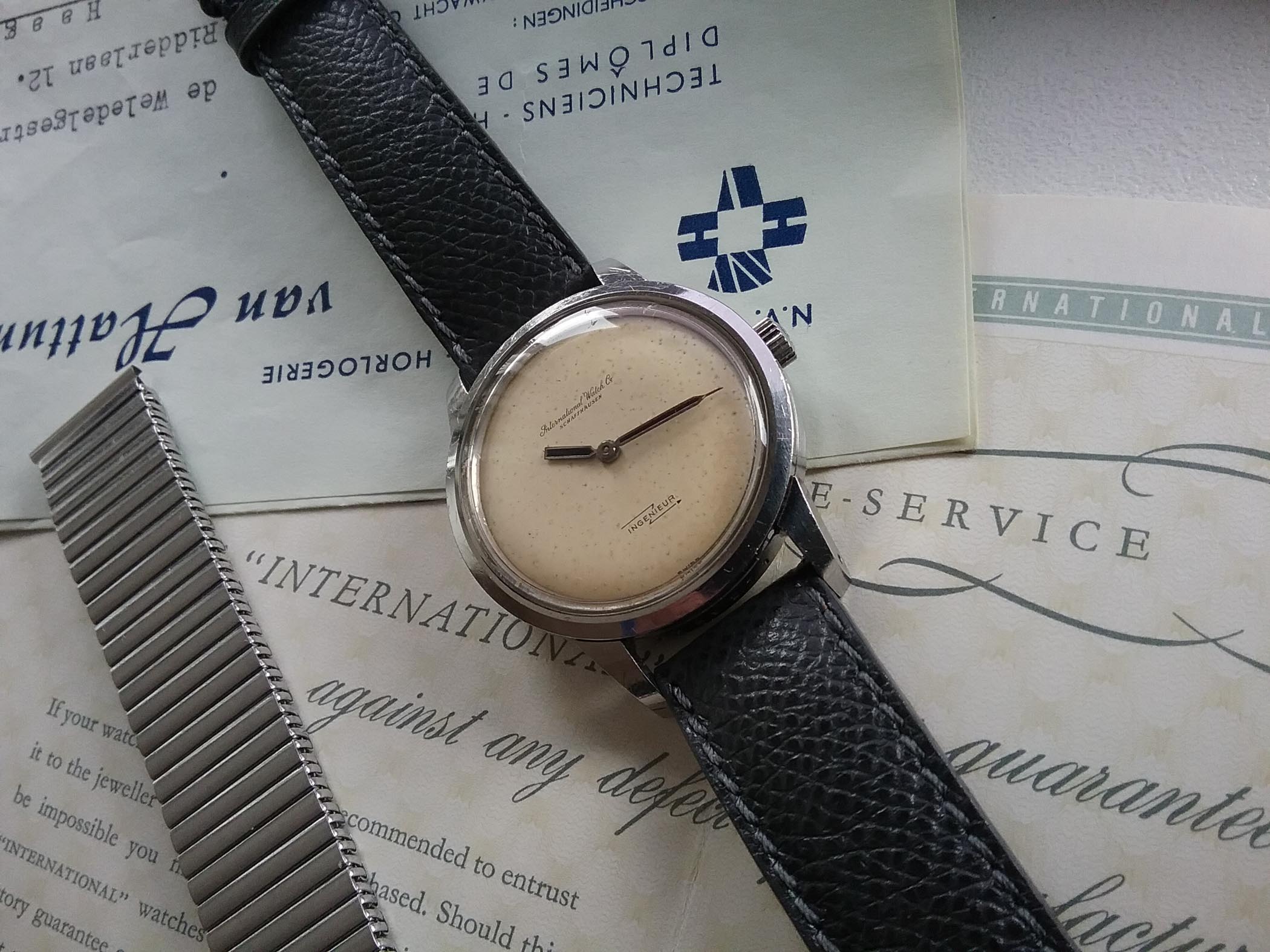 Unique IWC Ingenieur 666A nude dial - 1 Unique IWC Ingenieur 666A nude dial - 1