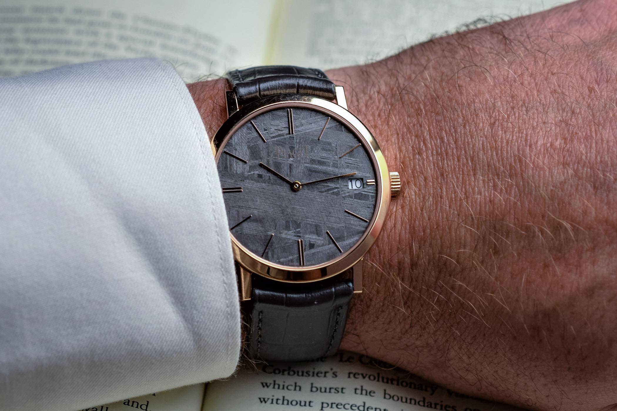 Piaget Altiplano 40mm pink gold Grey meteorite dial - SIHH 2019 - 1 Piaget Altiplano 40mm pink gold Grey meteorite dial - SIHH 2019 - 1
