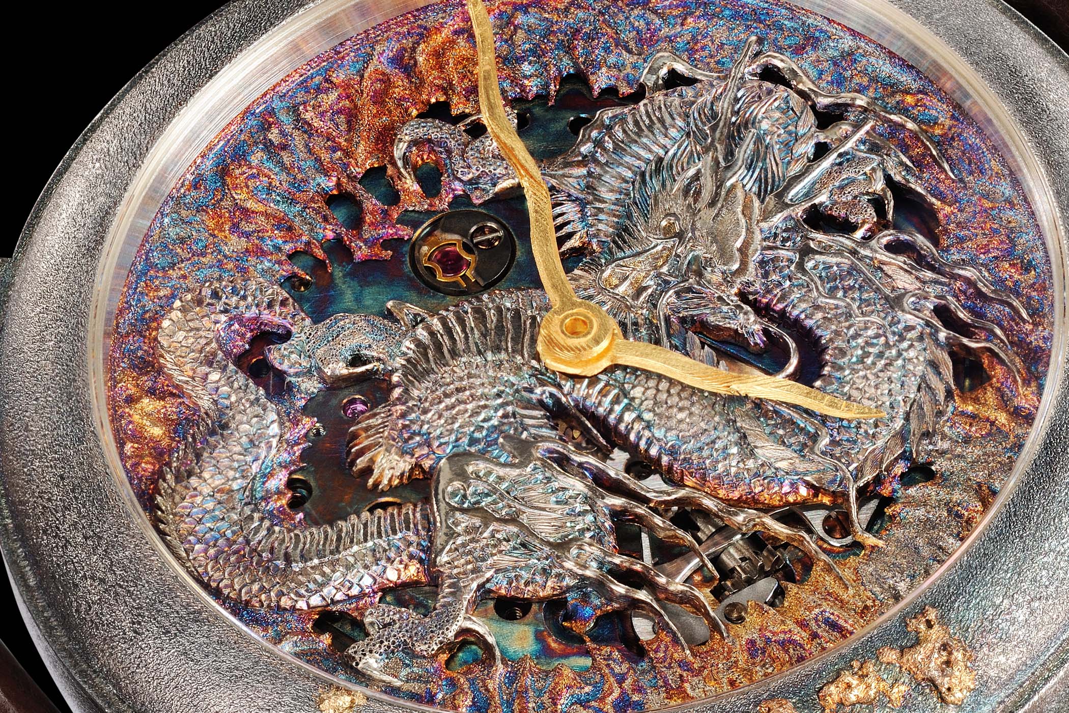 Hand-Engraved Kees Engelbarts Organic Skeleton Ref 1867 - Photos by Guy Lucas de Peslouan - 7 Hand-Engraved Kees Engelbarts Organic Skeleton Ref 1867 - Photos by Guy Lucas de Peslouan - 7