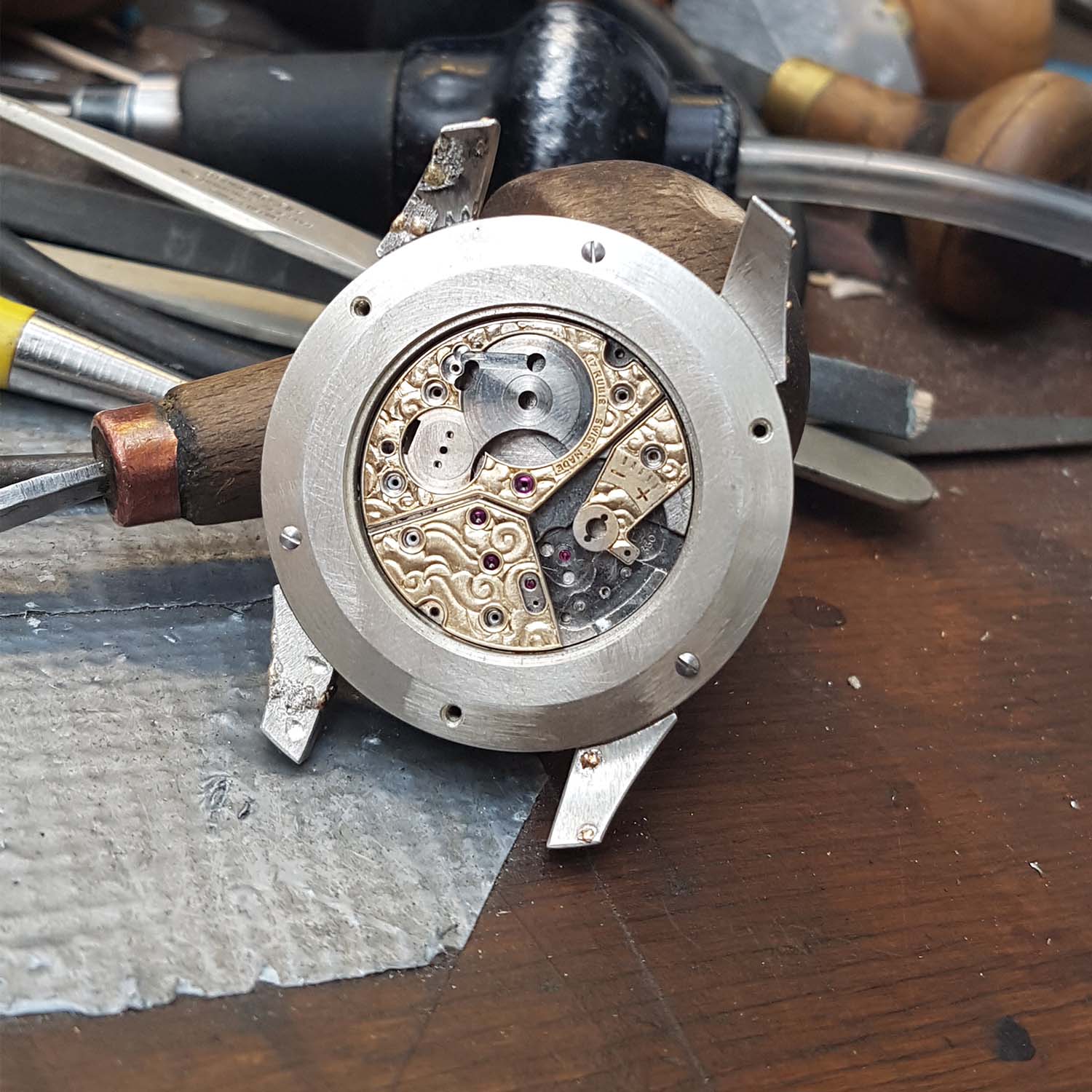 Hand-Engraved Kees Engelbarts Organic Skeleton Ref 1867 - making of - 1 Hand-Engraved Kees Engelbarts Organic Skeleton Ref 1867 - making of - 1