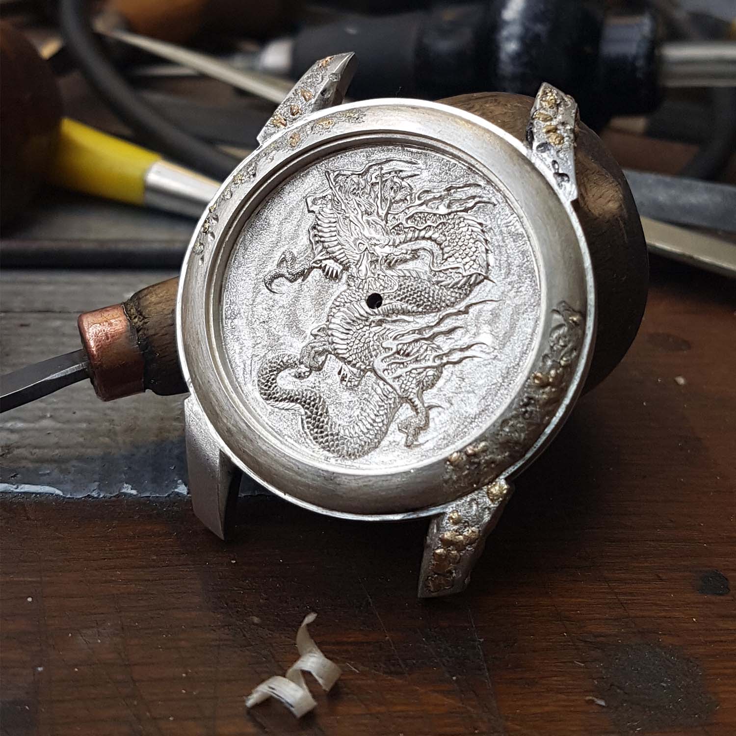 Hand-Engraved Kees Engelbarts Organic Skeleton Ref 1867 - making of - 2 Hand-Engraved Kees Engelbarts Organic Skeleton Ref 1867 - making of - 2