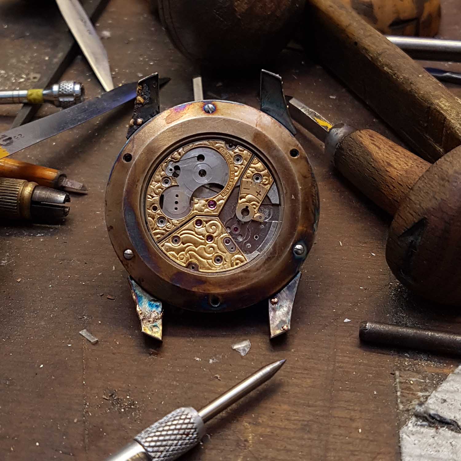 Hand-Engraved Kees Engelbarts Organic Skeleton Ref 1867 - making of - 3 Hand-Engraved Kees Engelbarts Organic Skeleton Ref 1867 - making of - 3