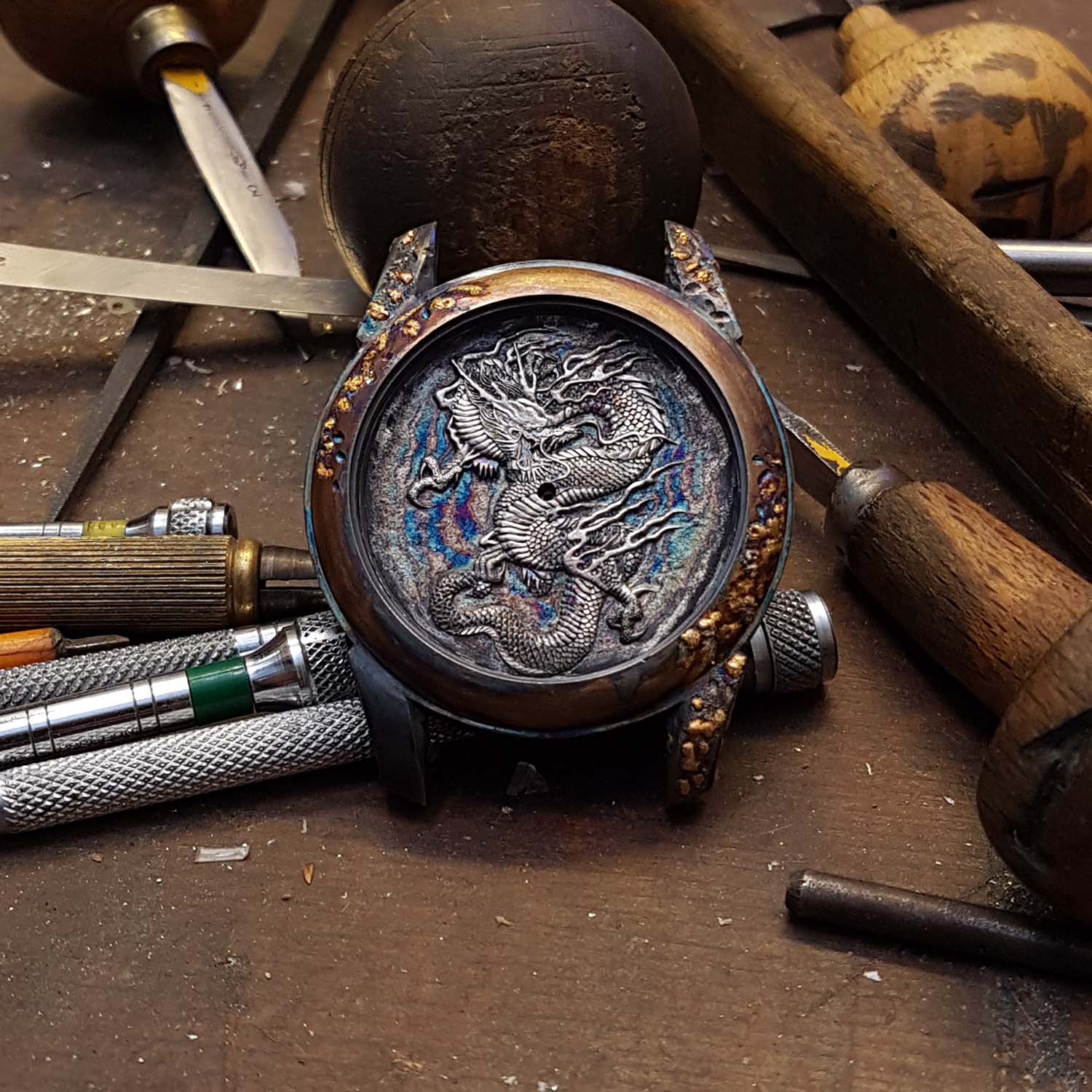 Hand-Engraved Kees Engelbarts Organic Skeleton Ref 1867 - making of - 4 Hand-Engraved Kees Engelbarts Organic Skeleton Ref 1867 - making of - 4