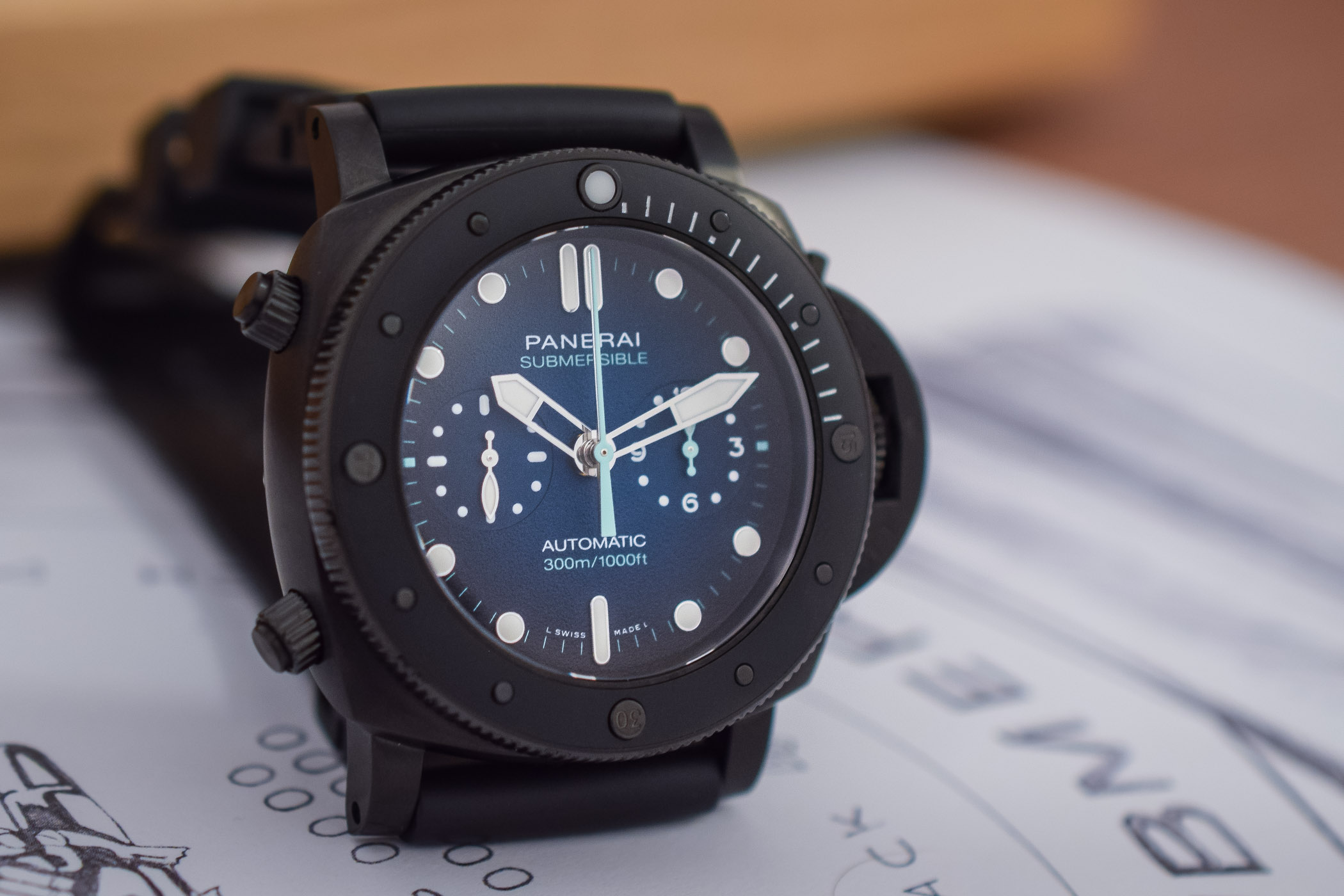 Panerai Submersible Chrono Guillaume Nery Edition PAM00983 - 8 Panerai Submersible Chrono Guillaume Nery Edition PAM00983 - 8