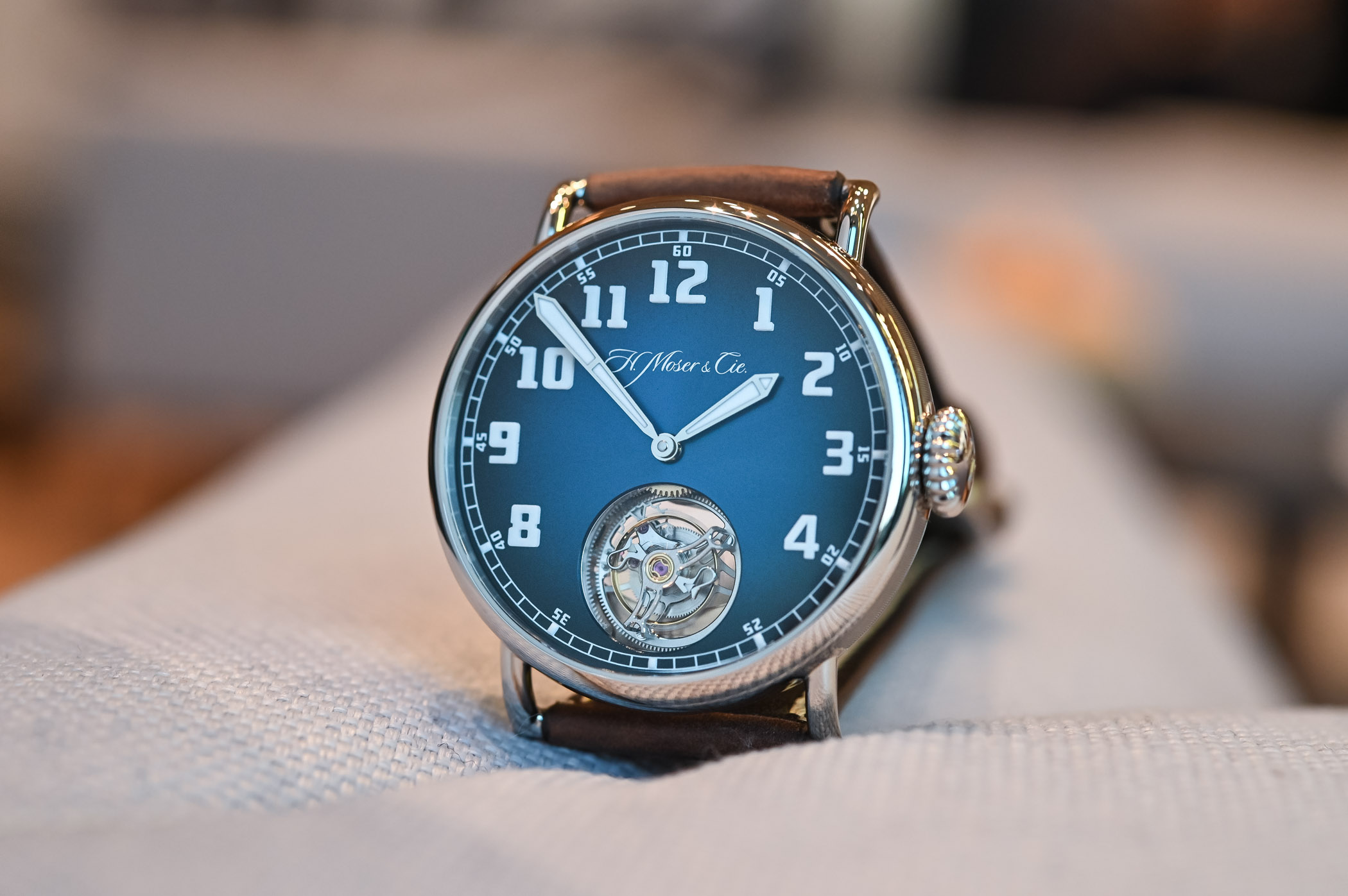 Moser Cie Heritage Tourbillon Funky Blue