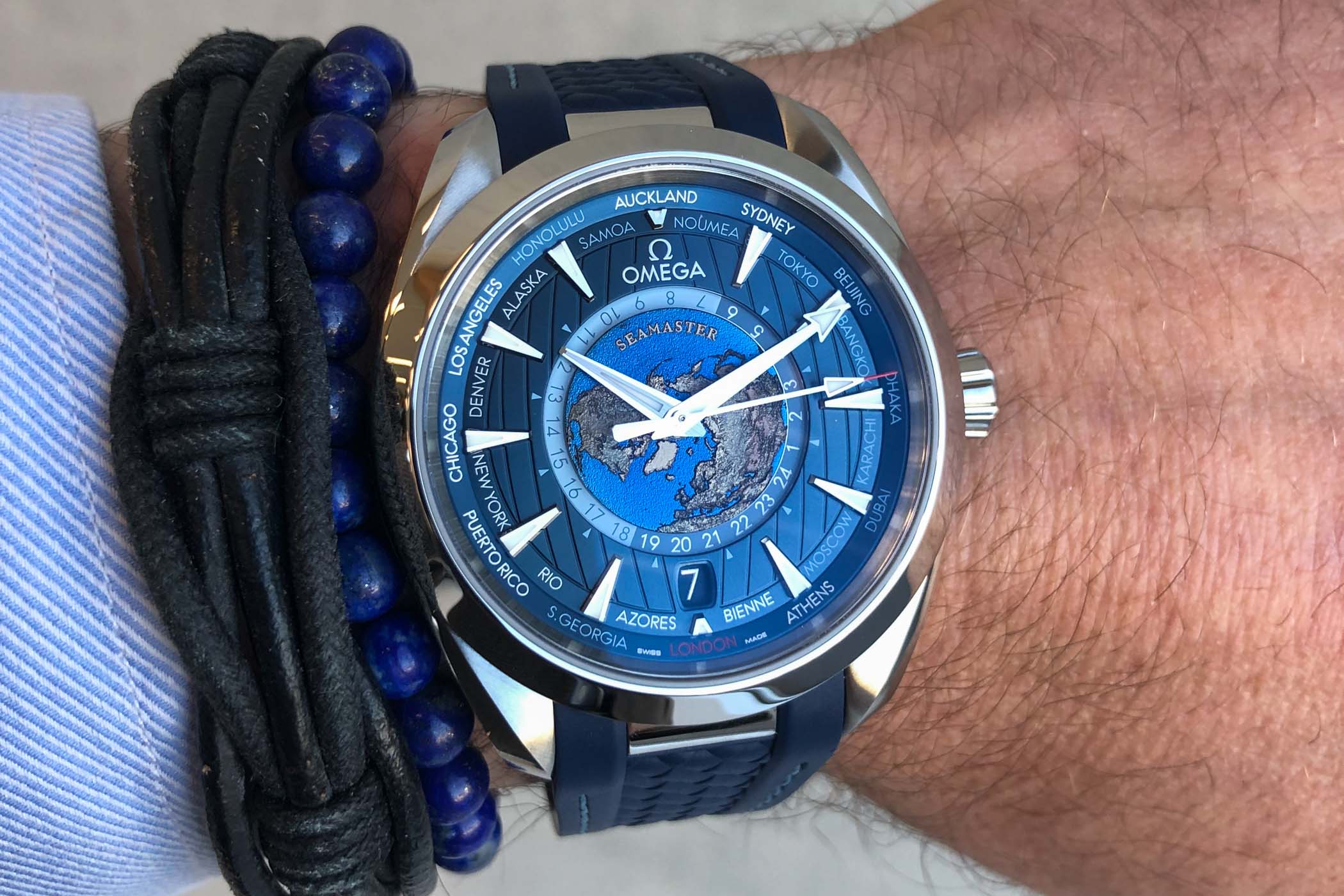 Omega Seamaster Aqua Terra Worldtimer Steel - 2 Omega Seamaster Aqua Terra Worldtimer