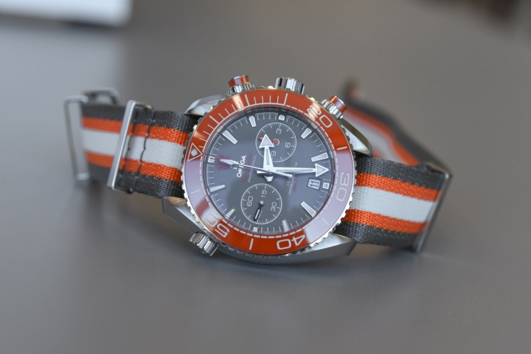 Omega Seamaster Planet Ocean 600m Chronograph Orange Ceramic Bezel and ceramised titanium dial - 215.32.46.51.99.001