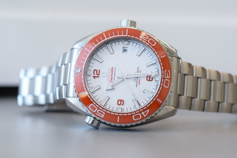 Omega Seamaster Planet Ocean 600m Orange Bezel White dial 215.30.44.21.04.001