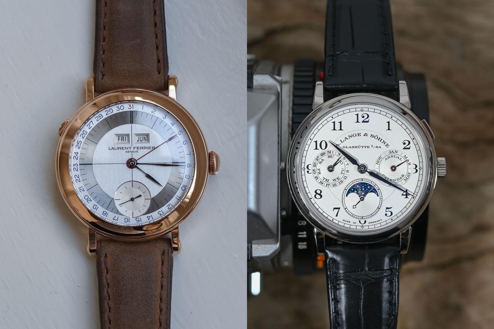 Battle High-end Annual Calendar - Lange 1815 Annual Calendar vs Laurent Ferrier Annual Calendar review