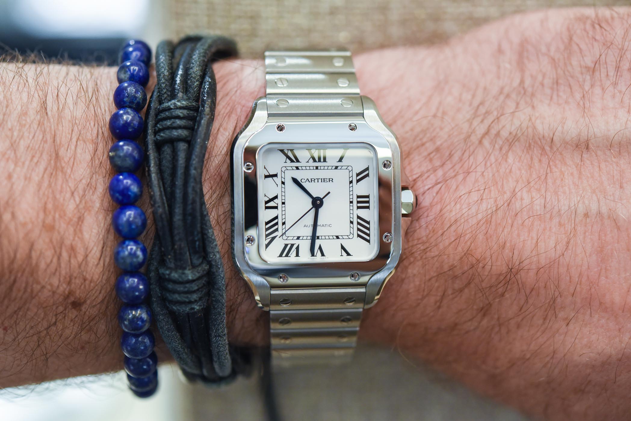 Cartier Santos mid Size-5308 Santos de Cartier mid size