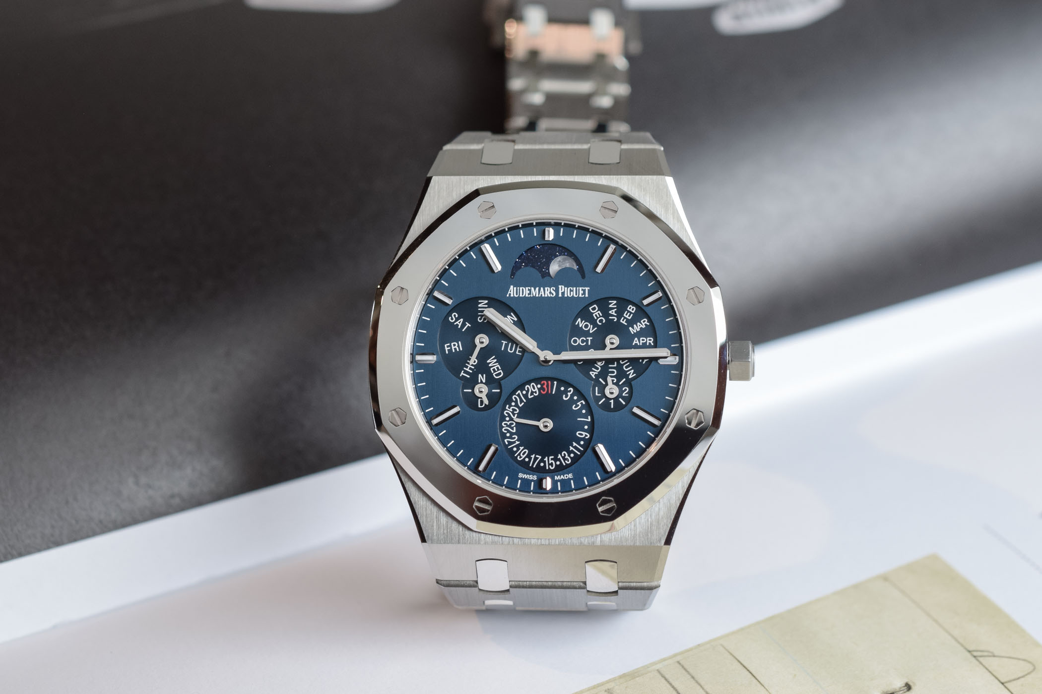 Audemars Piguet Royal Oak Selfwinding Perpetual Calendar Ultra-Thin 26586IP.OO.1240IP.01 - review - 7 Audemars Piguet Royal Oak Selfwinding Perpetual Calendar Ultra-Thin 26586IP.OO.1240IP.01