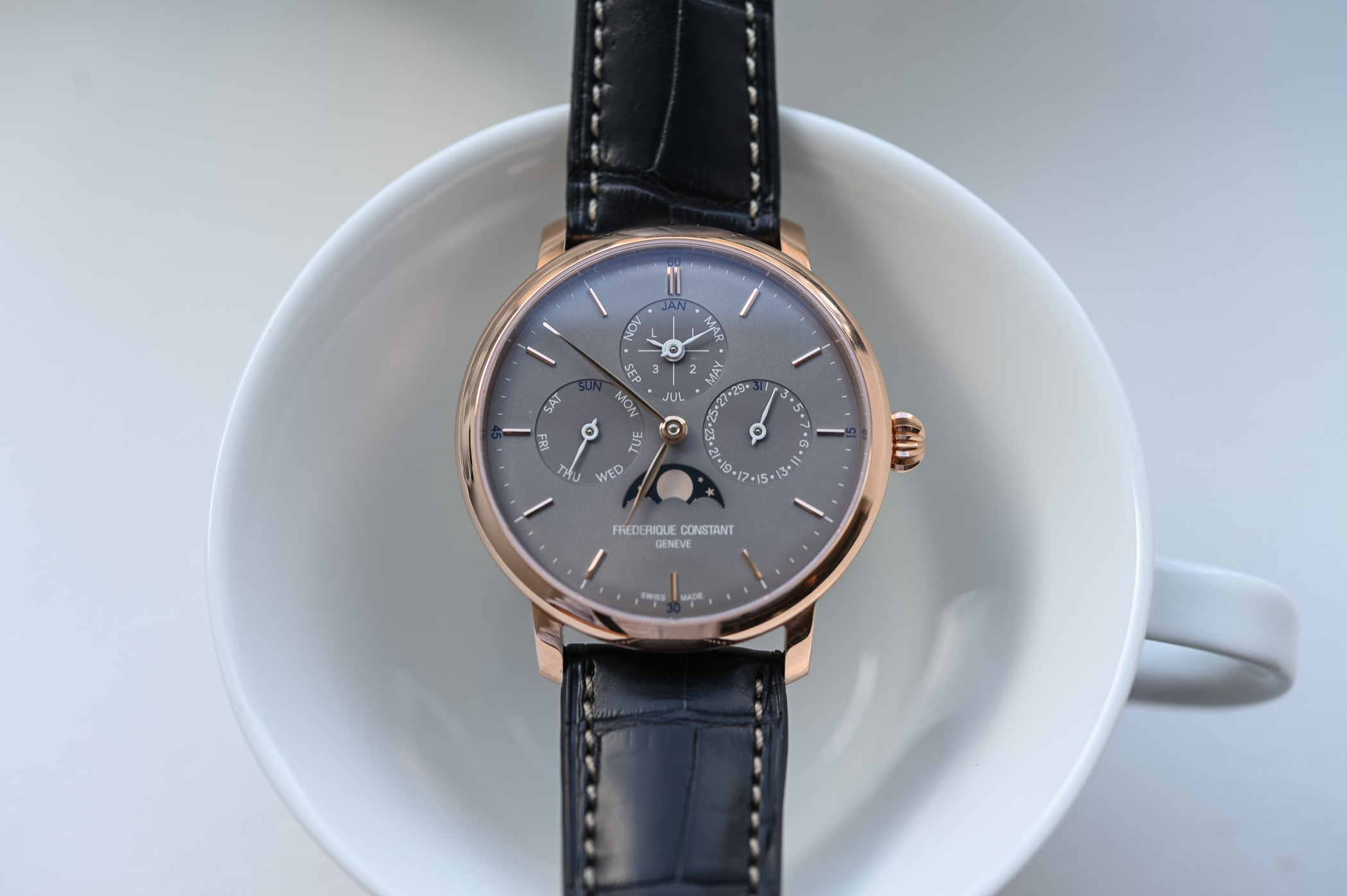Frederique Constant Slimline Perpetual Calendar Manufacture Grey Dial - 13 Frederique Constant Slimline Perpetual Calendar Manufacture Grey Dial