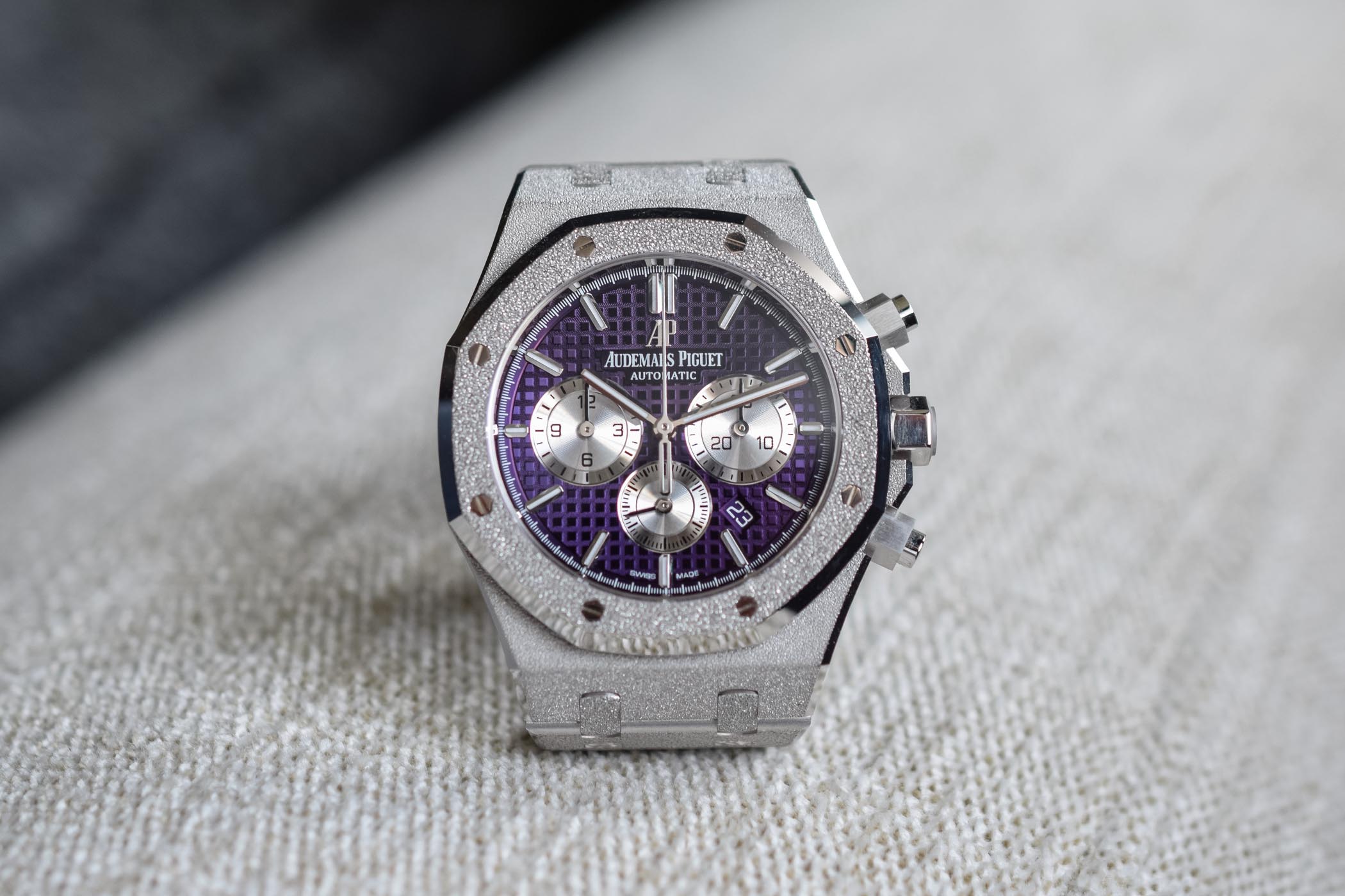 Audemars Piguet Royal Oak Chronograph Frosted Gold Purple