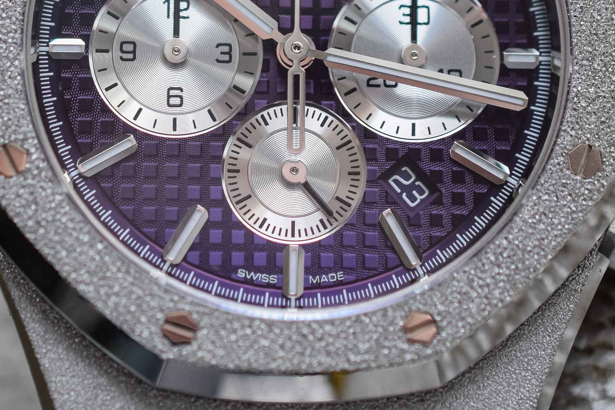 Audemars Piguet Royal Oak Chronograph Frosted Gold Purple - 7 Audemars Piguet Royal Oak Chronograph Frosted Gold Purple
