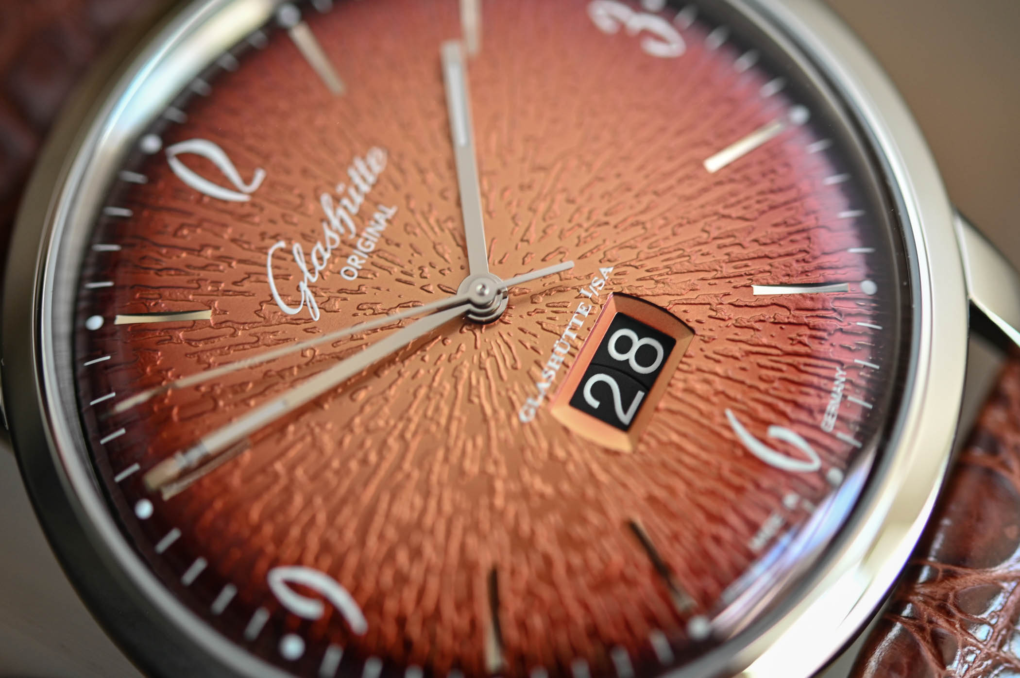 Glashutte Original Sixties Panorama Date Annual Edition Fiery Orange - Review - 7 Glashutte Original Sixties Panorama Date Annual Edition Fiery Orange